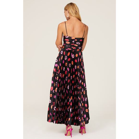 AMUR Afra Pleated Midi Dress - Picture 3 of 5